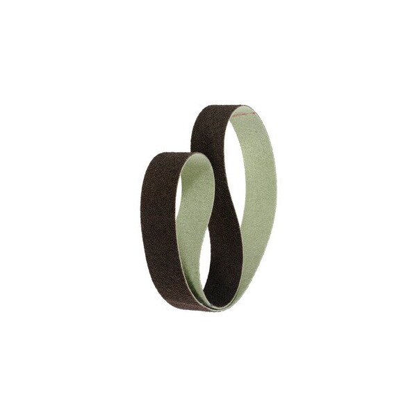 Fleece sanding belt, 75 mm W, 100 Grit, brown